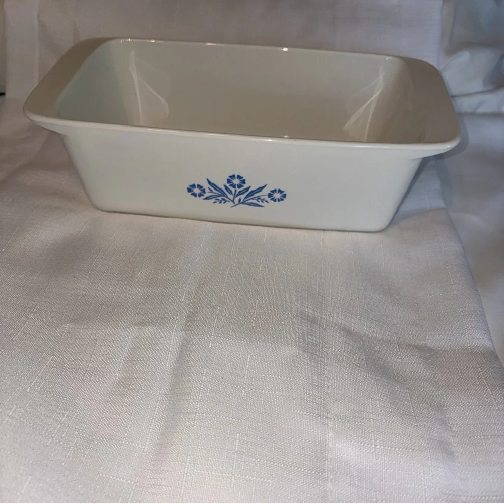 Vintage Corningware Baking Dishes Set Of 2 Loaf Pan And Square Casserole